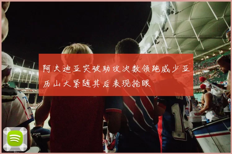 阿夫迪亚突破助攻次数领跑威少亚历山大紧随其后表现抢眼